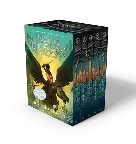 Percy Jackson and the Olympians 5 Book Paperback Boxed Set (w/poster) - Image 1
