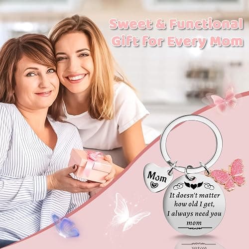 LIGETON Christmas Small Gifts for Mom from Daughter Son,Funny Birthday Mom Gifts for Wife from Husband, Stocking Stuffers Secret Santa Gift Ideas Keychain for Cool Mother Mama Grandma Women Her thumbnail 2