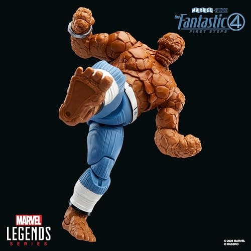 Marvel Legends Series The Thing, The Fantastic Four: First Steps Ben Grimm Movie Collectible 6 Inch Action Figure Toy thumbnail 3