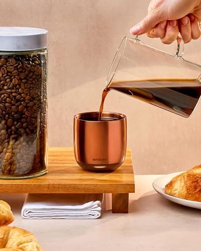 Ember Temperature Control Smart Cup, 6 oz, App-Controlled Heated Coffee Cup, Espresso Mug with 90 Min Battery Life, Copper thumbnail 7