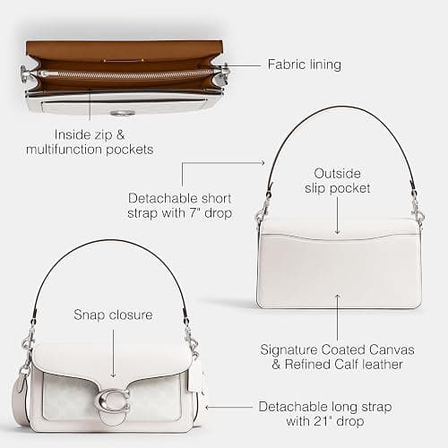 Coach Tabby Shoulder Bag 26 in Signature Canvas, LH/White Chalk thumbnail 4