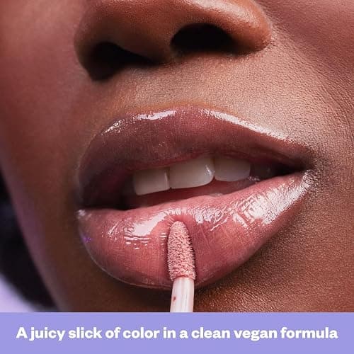 Kosas Wet Lip Oil Gloss - Hydrating Lip Plumping Treatment with Hyaluronic Acid & Peptides, Non-Sticky Finish (Unbuttoned) thumbnail 8