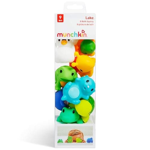 Munchkin Baby Bath Toy Squirts for Babies and Toddlers 9 Months and Up, Lake Animal Squirters, 8 Pack thumbnail 10