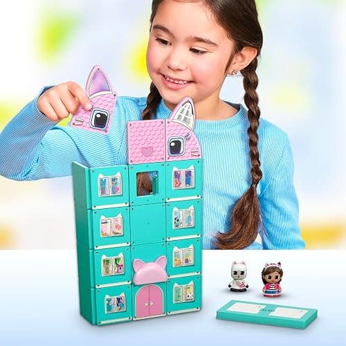 Tile Town Gabby’s Dollhouse 35-Piece Magnetic Tile Playset, Interactive STEM Magnetic Tiles Toys, Includes Gabby & Pandy Paws Figures, Action Tiles thumbnail 2