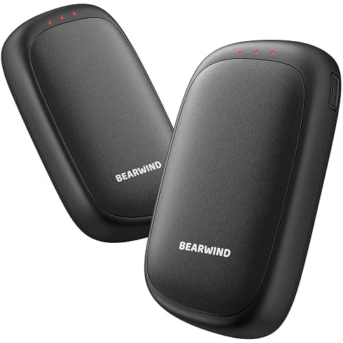 Bearwind Electric Hand Warmers Rechargeable - 2 Pack Magnetic Pocket Heater Handwarmers with AI Chips, Portable Hunting Gear, Reusable Winter Essentials, Gift Ideas for Men, Women, Outdoor - Image 1