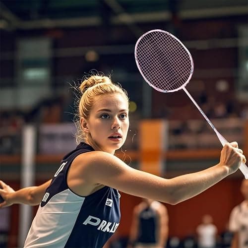 Badminton SchläGer Profi，Badminton SchläGer,Professionelle Ausbildung Unterhaltung Federball Set Mit 82 Gramm Kohlefaser,Bestehend Aus 2 Raketten,2BäLlen Und 1 Tasche(Fd01) thumbnail 5