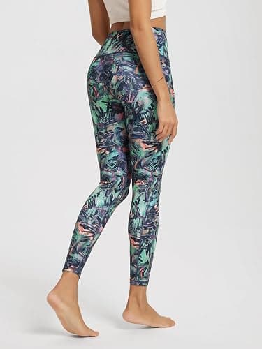 ODODOS Women's High Waisted Yoga Leggings with Pockets, Tummy Control Non See Through Workout Athletic Running Yoga Pants thumbnail 2