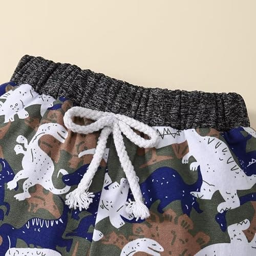 Toddler Baby Boy Clothes Fall Winter Outfits Long Sleeve Camouflage Dinosaur Hoodie Sweatshirt Tops Pants Set thumbnail 7