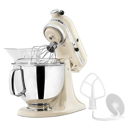 KitchenAid Artisan Series 5-Quart Tilt-Head Stand Mixer, Almond Cream, KSM150PSAC thumbnail 4