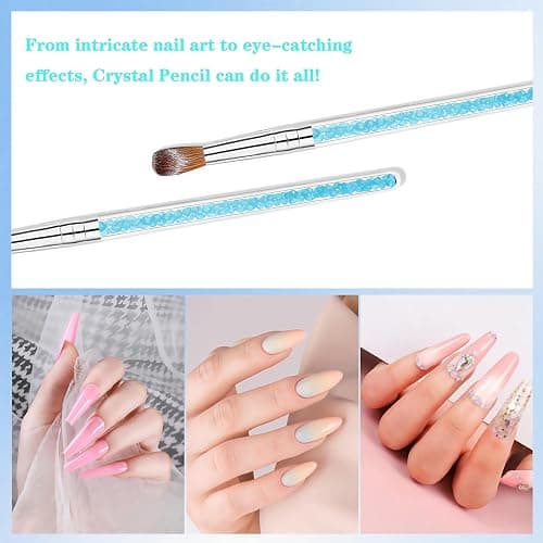 6 Multi-Size Nail Art Brush Set for Acrylic & Dip Powder - Precision 3D Carving, Extension & Detailing, 3A+ Nylon (Pro & Beginner) thumbnail 2