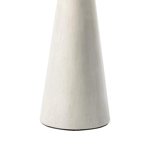COZAYH Farmhouse Pedestal Small End Table Round Martini Table Wood Plant Stand Rustic Drink Table for Small Space Living Room, Bedroom, White thumbnail 9