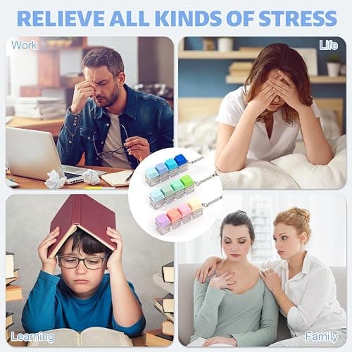 3Pcs Keyboard Fidget Toy 4-Button Fidget Keyboard Keychain Stress Relief Toys Funny Fidget Keyring Finger Keyboard Keychain Keyboard Clicker Fidget Decompression Toys thumbnail 7