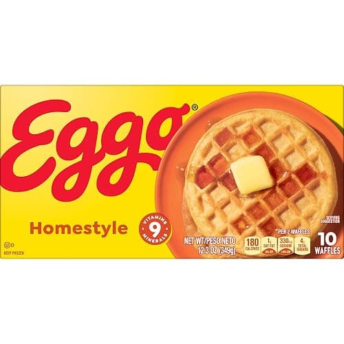 Eggo Homestyle Waffles, Breakfast Food, Frozen Breakfast, 10 Waffles (Frozen) thumbnail 9