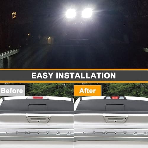 Aexploer 3rd Third Brake Lights Compatible with F150 2015-2024/for F250 F350 F450 2017-2024/for Ranger 2019-2024/for Maverick 2021-2024 Center High Mount Stop LED Light(Smoke Len) thumbnail 4
