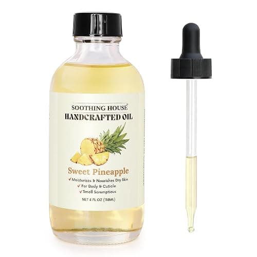 Soothing House Sweet Pineapple Body Oil - Moisturizing Body Oil for Soft, Glowing Skin with Almond & Jojoba Oil (4 fl oz) - Image 1