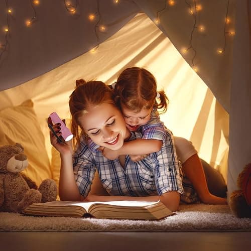 Hilngav 9-LED Mini Flashlight 6-Pack, Small Multicolor Flashlights with Lanyard, 18 AAA Batteries Included, for Hurricane Supplies, Christmas Gifts Stocking Stuffers thumbnail 6