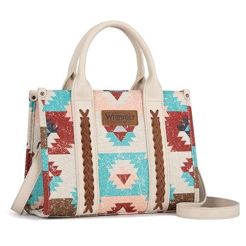 Montana West Wrangler Boho Tote Bag Aztec Top Handle Handbags and Purses - Image 1
