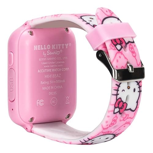 Accutime Hello Kitty Kids Smartwatch - Interactive Touchscreen with 10 Watch Faces, Camera, Games, Alarm, Step Tracker & More - Fun Gift for Girls with Pink Silicone Strap - Fits Wrists 5.5'' to 8.0" thumbnail 8