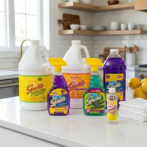 Sparkle Ammonia-Free Glass Cleaner Refill, Heavy Duty Streak-Free Window & Mirror Cleaner Spray, Original Formula, 2L Bottle (Pack of 1) thumbnail 9