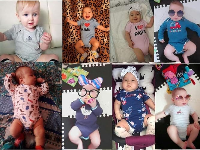 Baby Layette Set Baby Boys' 9-Piece Bodysuits Pants Set Toddler Girl Boy Unisex Baby Gift Sets thumbnail 7