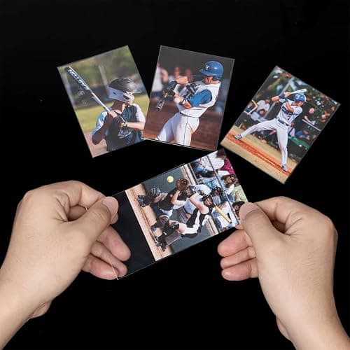 1000ct Soft Trading Card Sleeves - Clear Penny Sleeves, Toploaders for Trading Cards, Card Protector Sleeves for Standard Cards, Baseball Cards, Sports Cards, Game Cards, MTG, Football Cards thumbnail 6