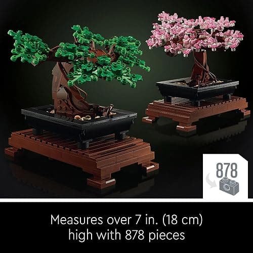 LEGO Bonsai Tree 10281 Building Kit, a Building Project to Focus The Mind with a Beautiful Display Piece to Enjoy, New 2021 (878 Pieces) thumbnail 6