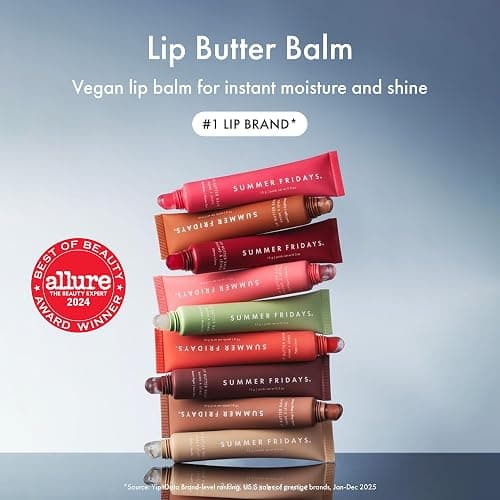 Summer Fridays Tinted Lip Butter Balm - Conditioning Vegan Lip Balm for Instant Moisture, Shine & Hydration - Sheer-Tinted, Soothing Skincare - Pink Sugar (.5 Oz) thumbnail 3