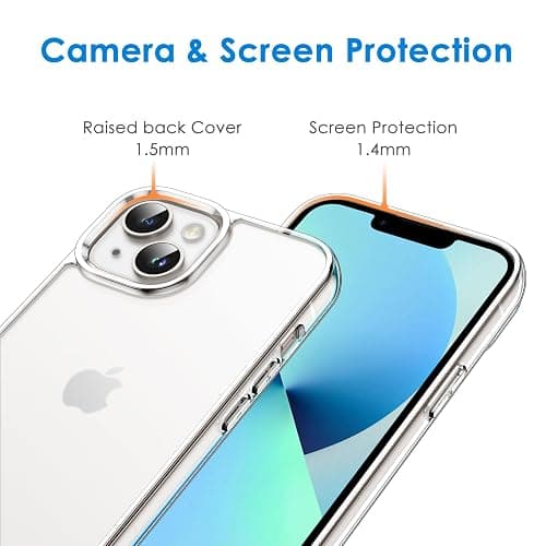 JETech Case for iPhone 13 6.1-Inch, Non-Yellowing Shockproof Phone Bumper Cover, Scratch-Resistant and Anti-Fingerprint Matte Back (Frosted Clear) thumbnail 5