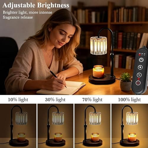 Lukasa Candle Warmer Lamp, with Timer Dimmer Adjustable Height, Home Decor, Room Decor, Wax Melt Warmer for Candles, Gifts for Mom, Gifts for Mother's Day, Birthday Gifts for Women thumbnail 4