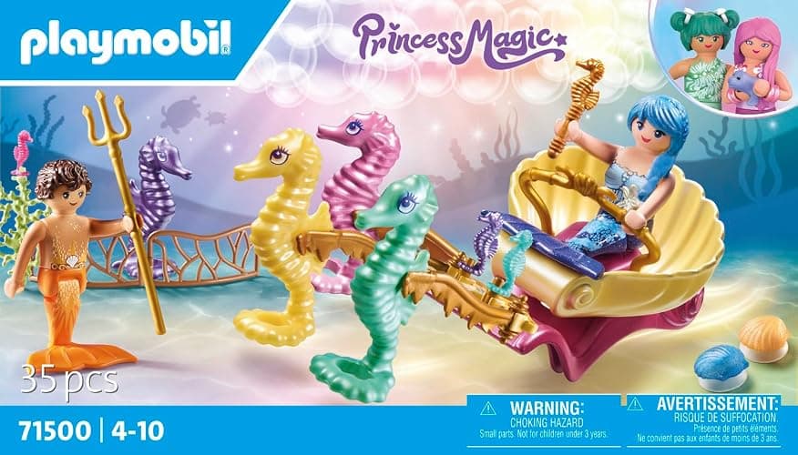 Playmobil Mermaid Seahorse Carriage thumbnail 3