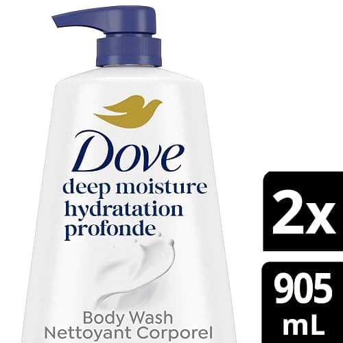 Dove Body Wash Deep Moisture For 24hr Lotion-Soft Skin Moisturizing Skin Cleanser with No Sulfates No Parabens, 905mL (Pack of 2) thumbnail 2