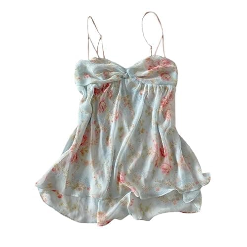 Emo Coquette Cropped Top Grunge 2000s Spaghetti Strap Tops Streetwear Vintage Camisole Y2k Cheetah Tops - Image 1