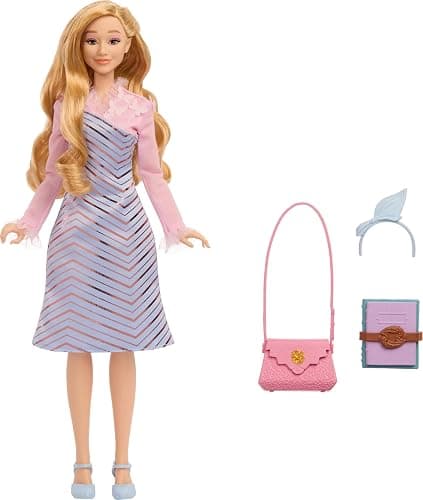 Mattel Universal Wicked Glinda Fashion Doll & Accessories with Styled Blonde Hair, Posability & Removable School Uniform Look thumbnail 5