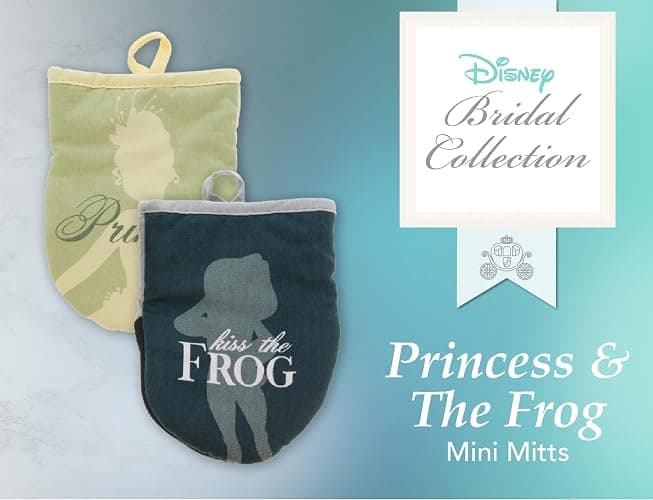 Disney Princess Neoprene Mini Oven Mitts, 2pk-Heat Resistant Oven Gloves with Insulation Ideal for Handling Hot Kitchenware-Non-Slip Grip, Hanging Loop, 5.5 x 7 Inches - Princess and The Frog thumbnail 4