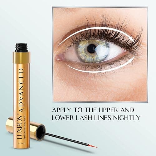 LUXROS Eyelash Serum 5 mL, Eyelash Enhancer Serum for Longer, Thicker Healthier Lashes, Made in USA, 5mL 6 Month Supply thumbnail 7