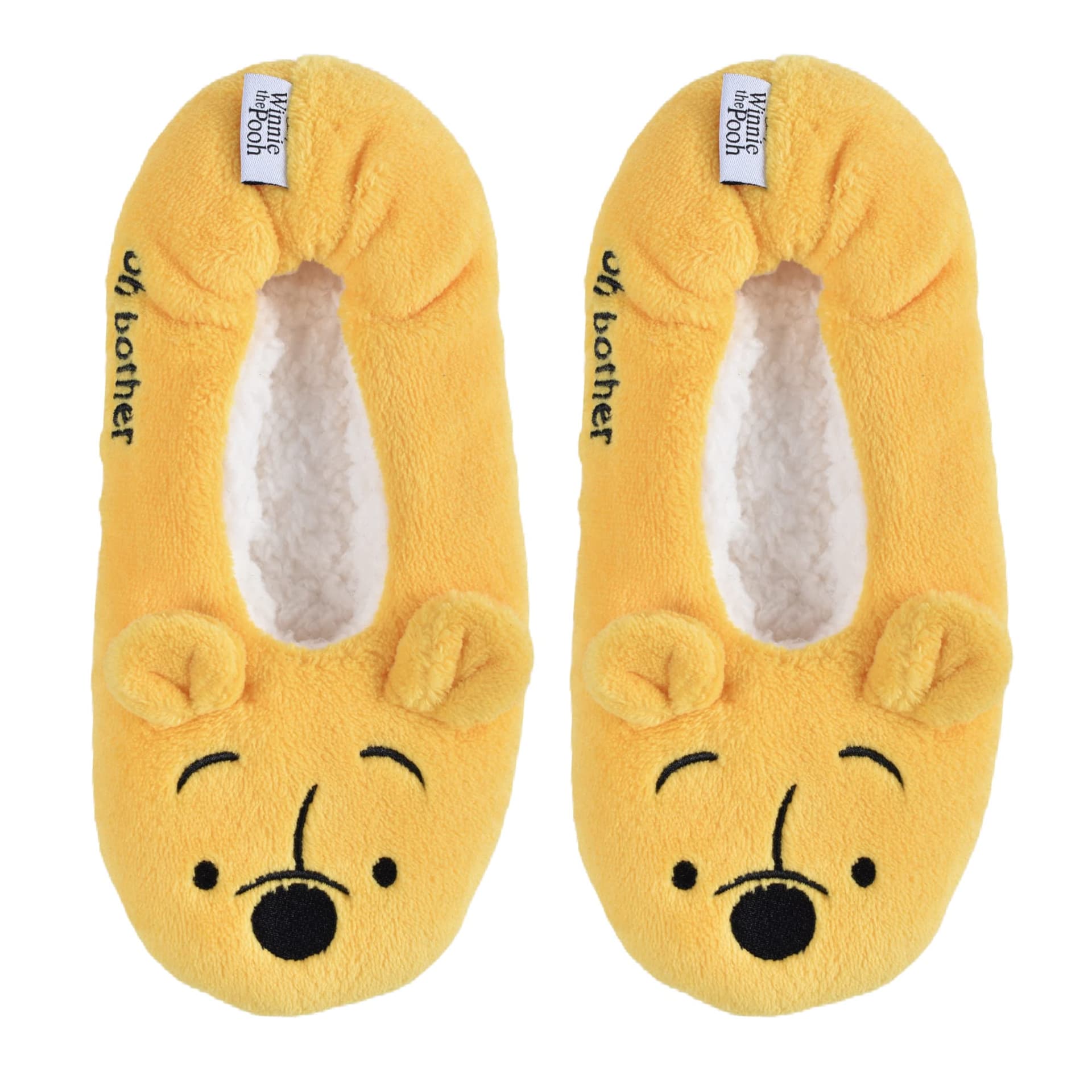 Winnie the Pooh - Juego de 1 pie de felpa para mujer, amarillo, 9/11, Amarillo, 9-11 - Image 1