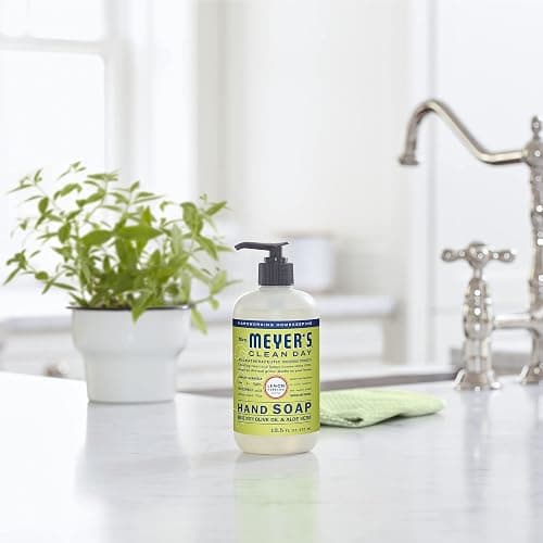 MRS. MEYER'S CLEAN DAY Liquid Hand Soap, Cruelty-Free Hand Wash Made with Essential Oils, Lemon Verbena Scent, 12.5 Oz (Pack of 3) thumbnail 4
