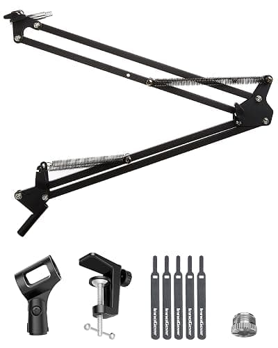 InnoGear Boom Arm Microphone Mic Stand for Blue Yeti HyperX QuadCast SoloCast Snowball Fifine Shure SM7B and other Mic, Medium thumbnail 8