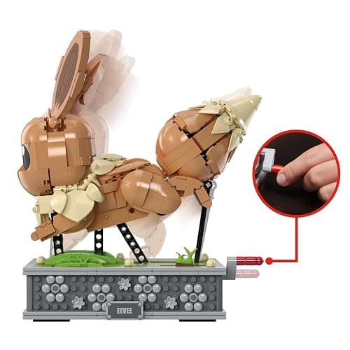 ​MEGA Pokémon Action Figure Building Set, Motion Eevee with 1366 Pieces, Turn Crank for Running Movement, Build & Display Toy for Collectors thumbnail 5