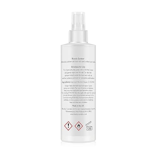 Bluesky 3 in 1 Nail Dehydrator & Hand Sanitiser 250ml - 99.9% Isopropyl Alcohol Antibacterial Spray for Gel Polish Acrylic Nail Prep, Professional Salon & Home Cleanser thumbnail 2