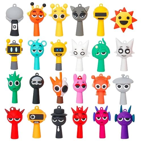 BESTVIVE 24PCS Doll Collectible, Home Office Decorations Figurine Decor Birthday Cake Topper - Image 1