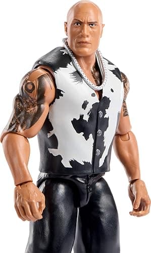 Mattel WWE The Rock Action Figure, Main Event Series #156, 6-inch Collectible Superstar with 14 Articulation Points & Life-Like Look thumbnail 3