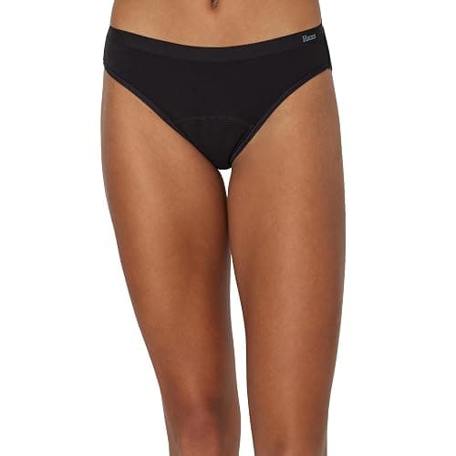 Hanes Women's Comfort, Period. Underwear, Bikini Period Underwear, Super Leaks Period Underwear, 3-pack thumbnail 2