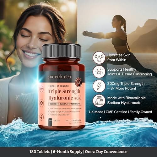 Triple Strength Hyaluronic Acid 300mg x 180 tablets (6 months supply). 300% stronger thumbnail 4