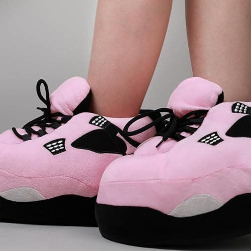 WSOARLQ Plush Sneaker Slippers, 17 Styles-Quiet Soles (No Waking Loved Ones), Anti-Slip Dry Indoor, Cozy for Cold Days, US 8-12 Unisex thumbnail 2