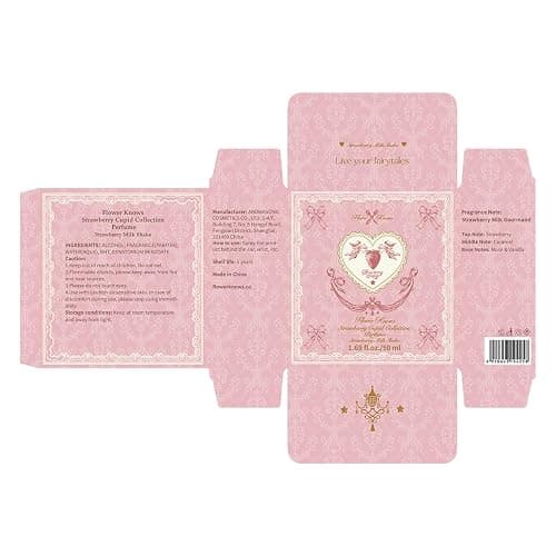 Flower Knows Strawberry Cupid Perfume,Strawberry Gourmand Fragrance Eau de Parfum Spray Perfume for Women,Sweet Scent With Notes of Caramel,Musk,Vanilla,Vegan,1.67 fl.oz(Strawberry Milk Shake) thumbnail 9