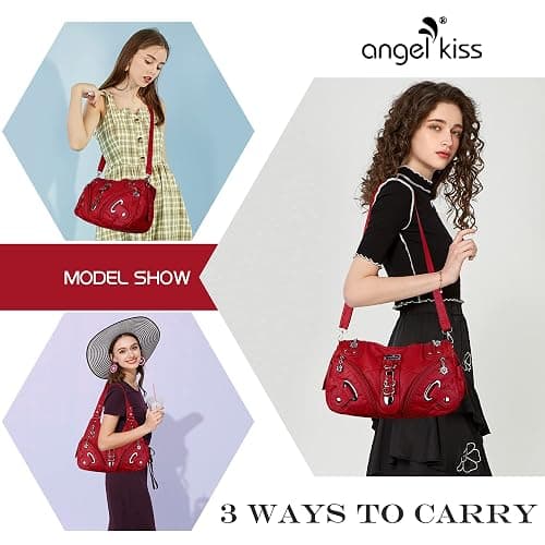 Angelkiss Hobo Purses and handbags for Women Satchel Handbag Women Purses Large Daily Shoulder Bags thumbnail 6