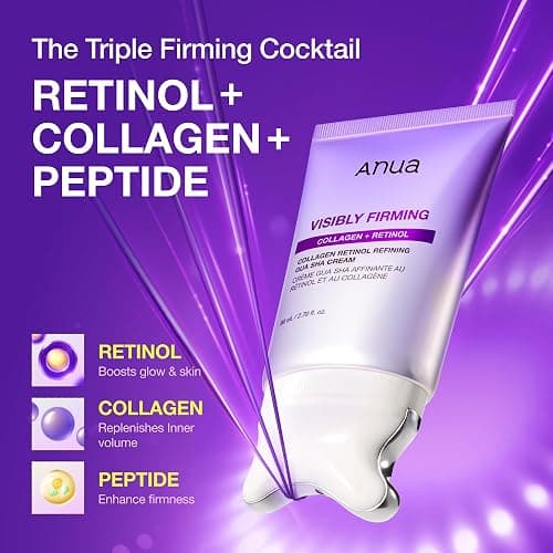 ANUA Collagen Retinol Refining Gua Sha Cream, Neck Cream For Lifting & Firming, Jawline to Décolleté, Daily Moisturizer, Fine Line Care, Neck Massager, Korean Skin Care, 2.7fl.oz thumbnail 2