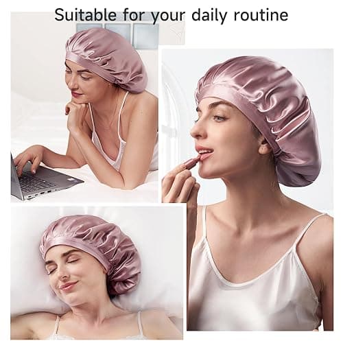 Kaome 100% Mulberry Silk Bonnet for Sleeping thumbnail 7