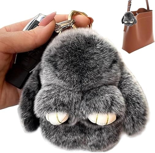 RWSEFK Bunnylulu Keychain with Box, Bunnylulu Keychain with Tin, Bunnylulu Cute Plush Key chain thumbnail 2